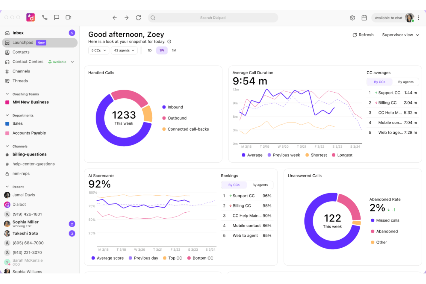 Dialpad screenshot - 24 Best Genesys Competitors for 2026