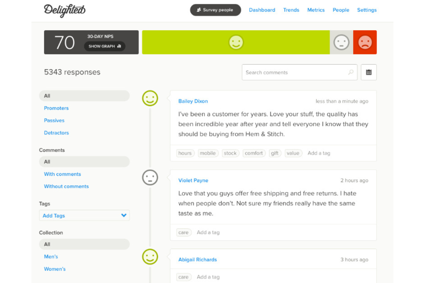 Delighted screenshot - 13 Medallia Competitors Picked for 2026 With Top Features and Benefits