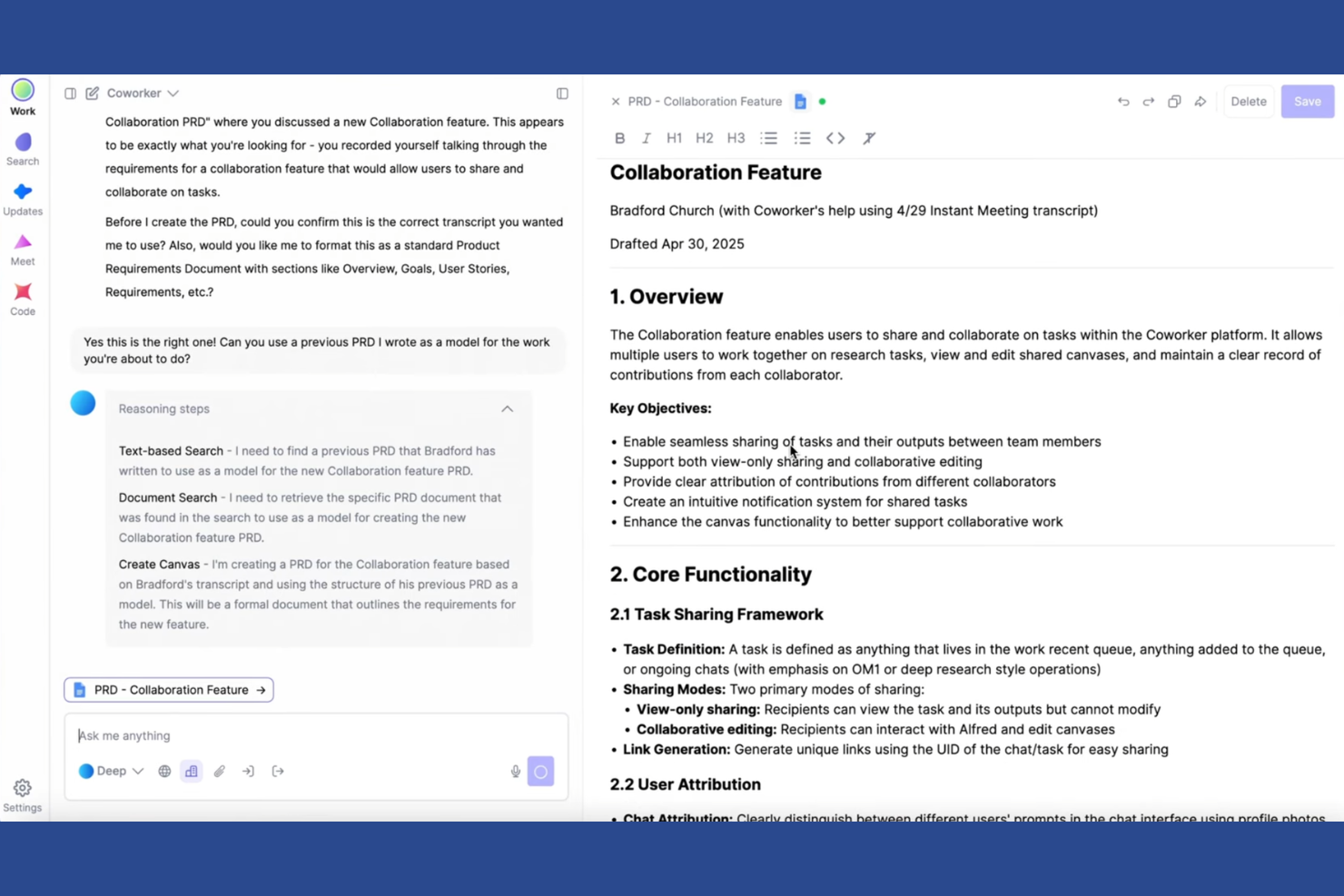 Coworker screenshot - 15 Best AI Customer Success Tools in 2026