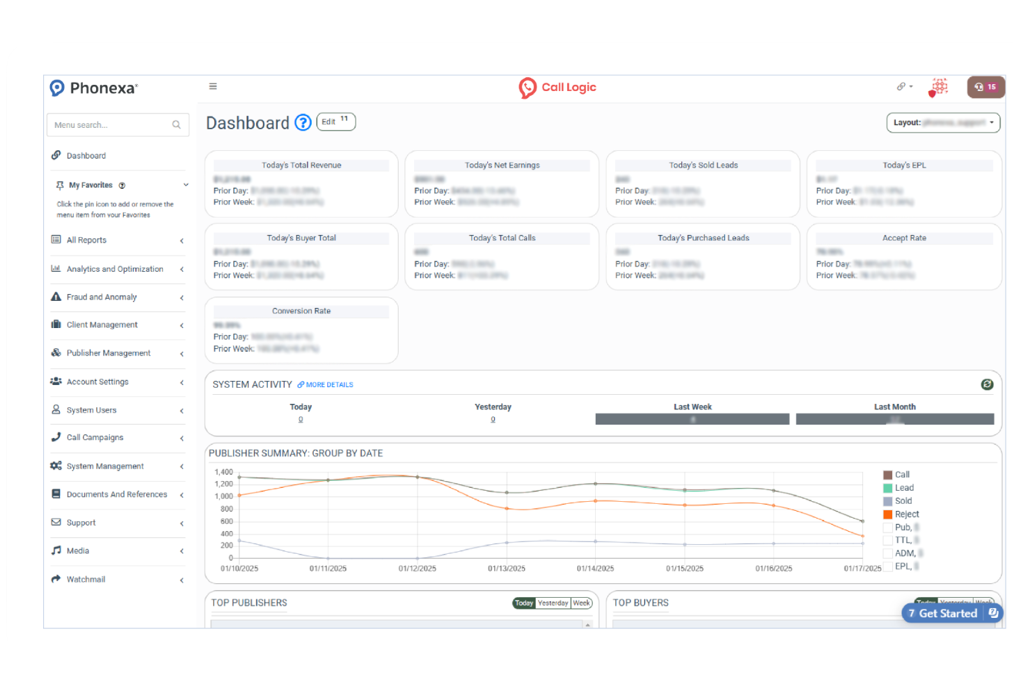 Phonexa Call Logic screenshot - 13 Best CallRail Alternatives in 2026