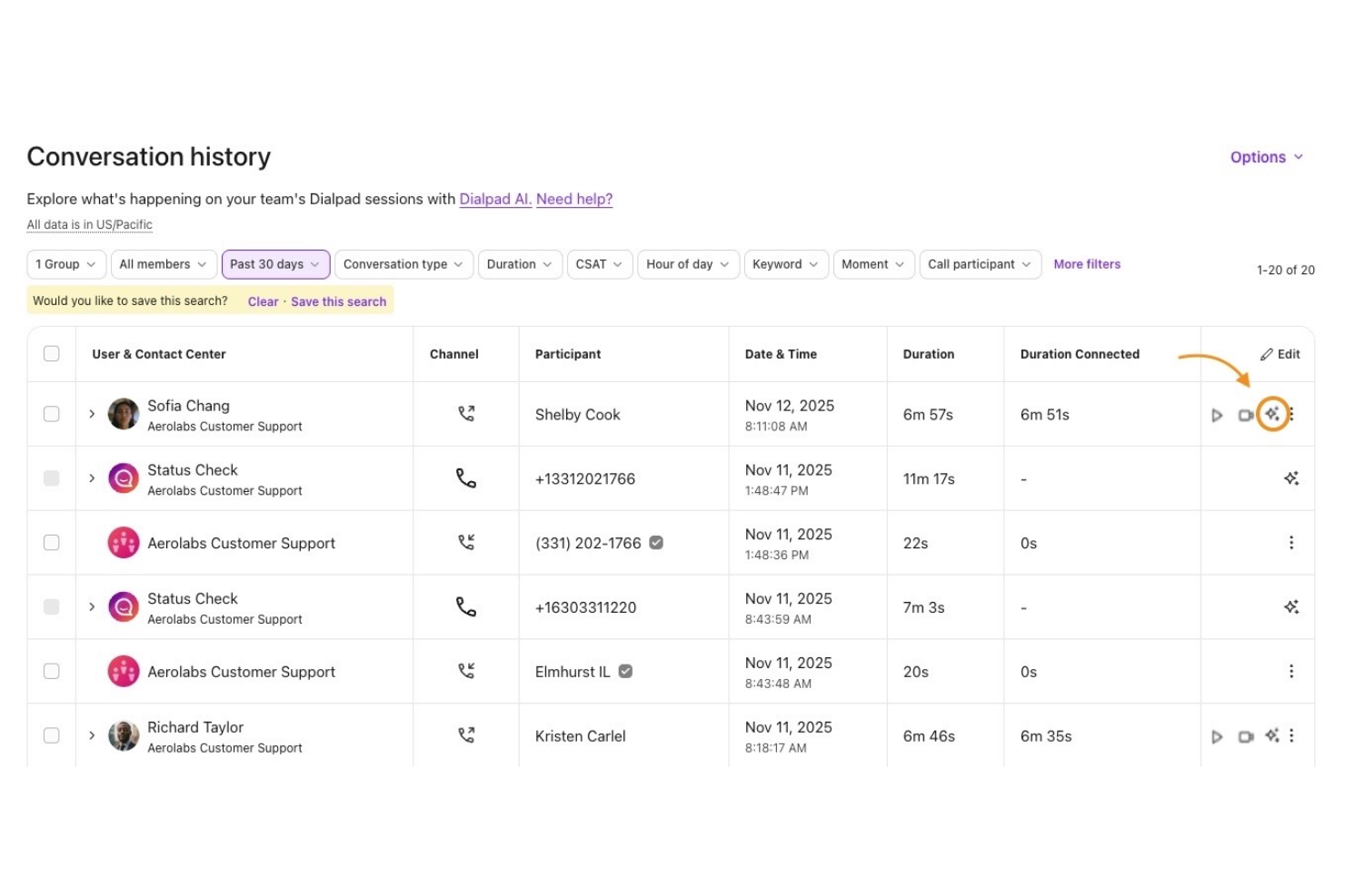 Dialpad screenshot - 15 Best OpenPhone Alternatives in 2026