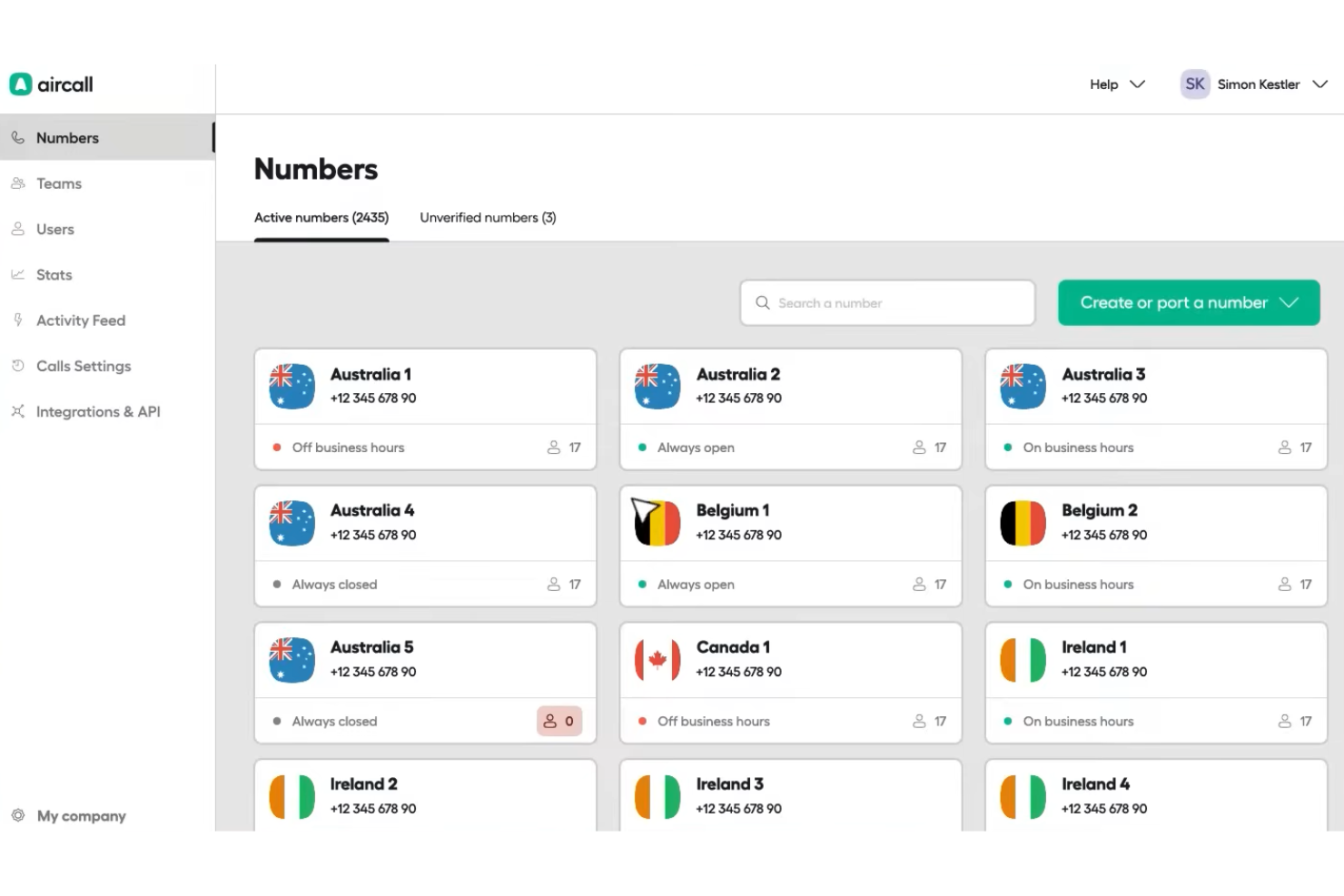 Aircall screenshot - 14 Best Vonage Alternatives in 2026