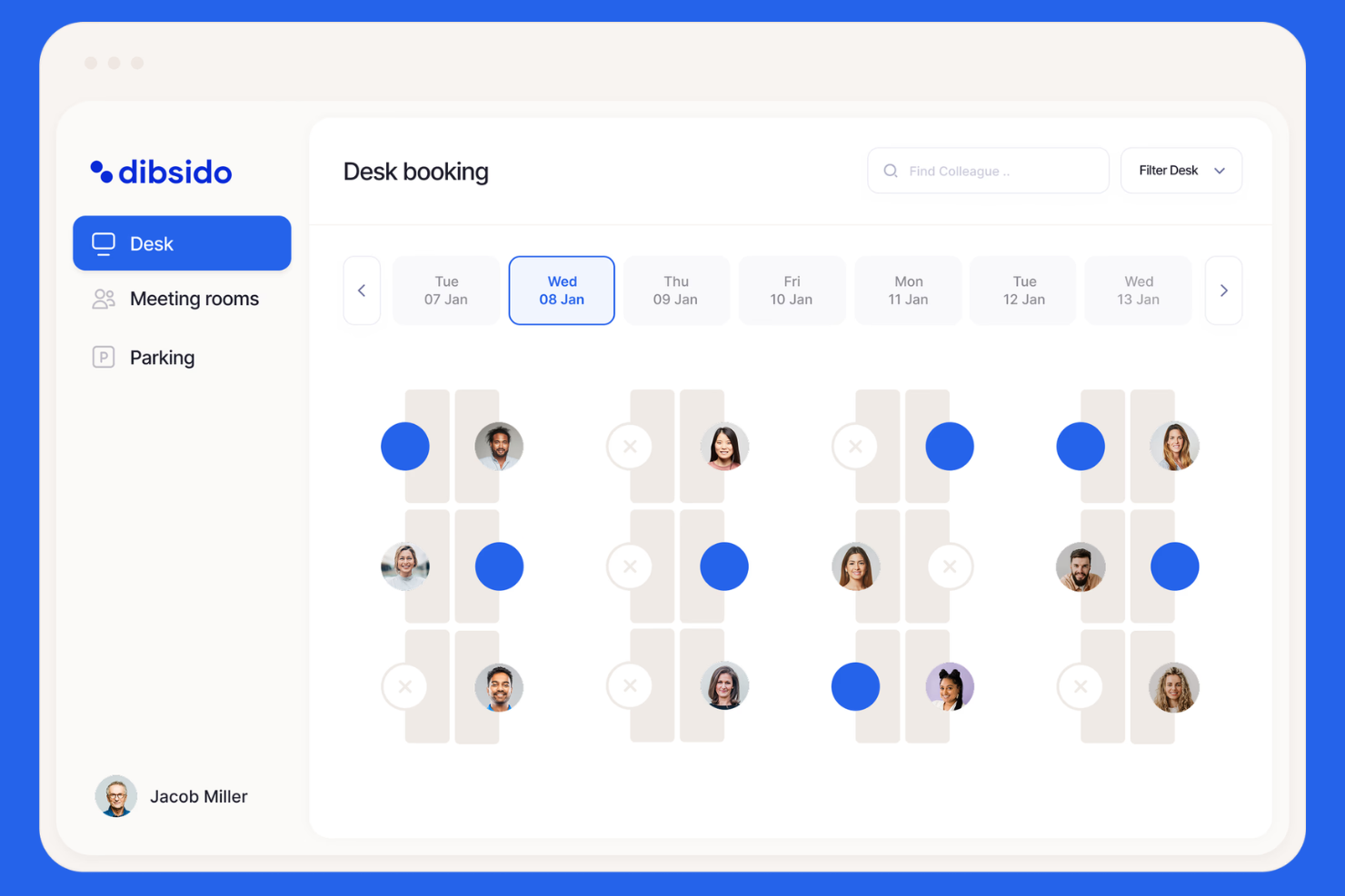 Dibsido screenshot - 22 Best AI Hot Desk Booking Software in 2026