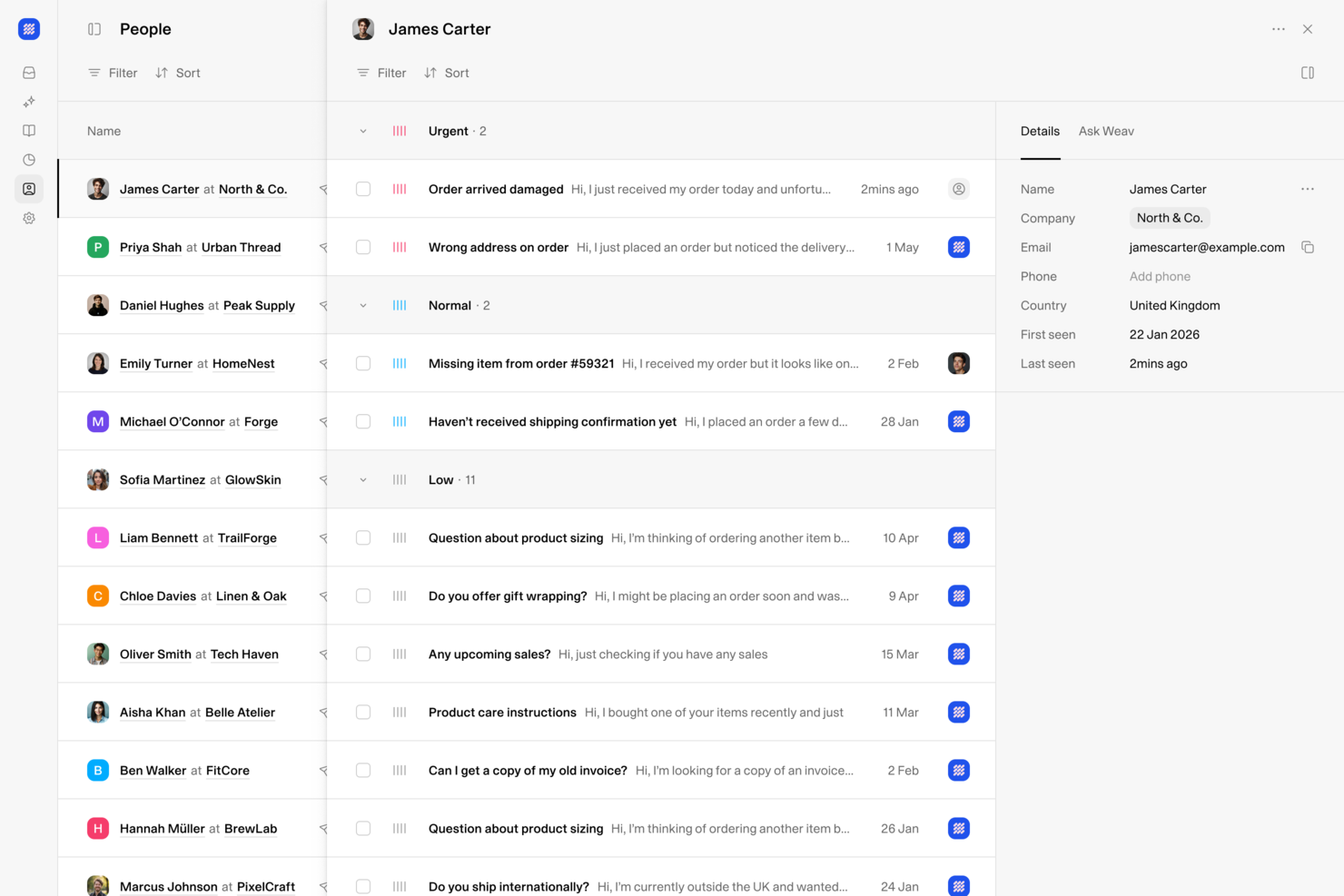 Weav screenshot - 10 Best Customer Success Software of 2026