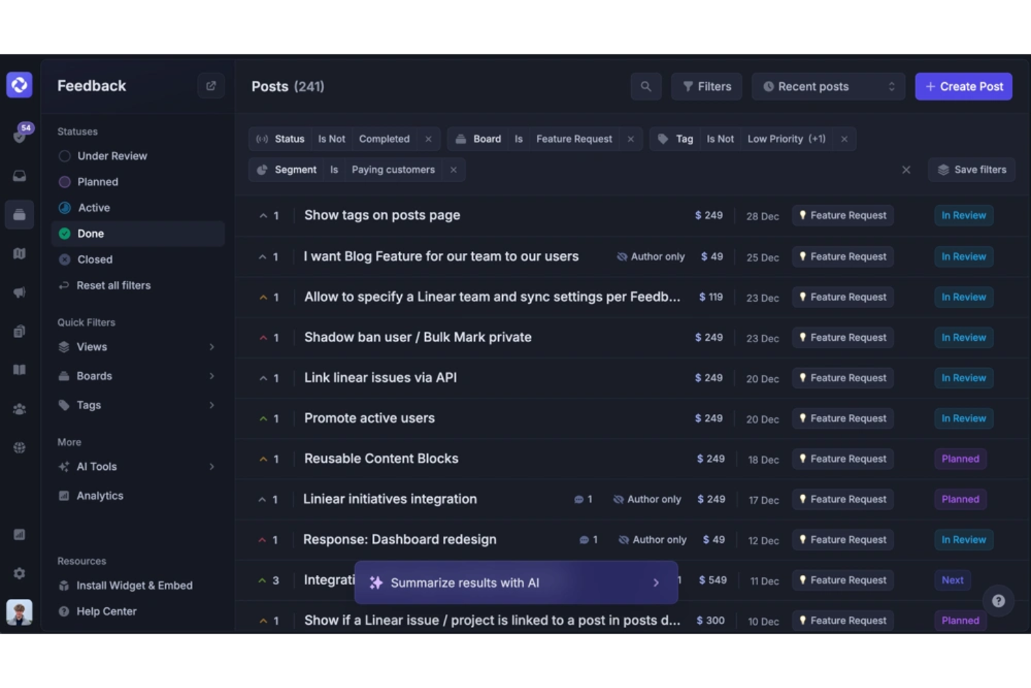 Featurebase screenshot - 10 Best Canny Alternatives In 2026