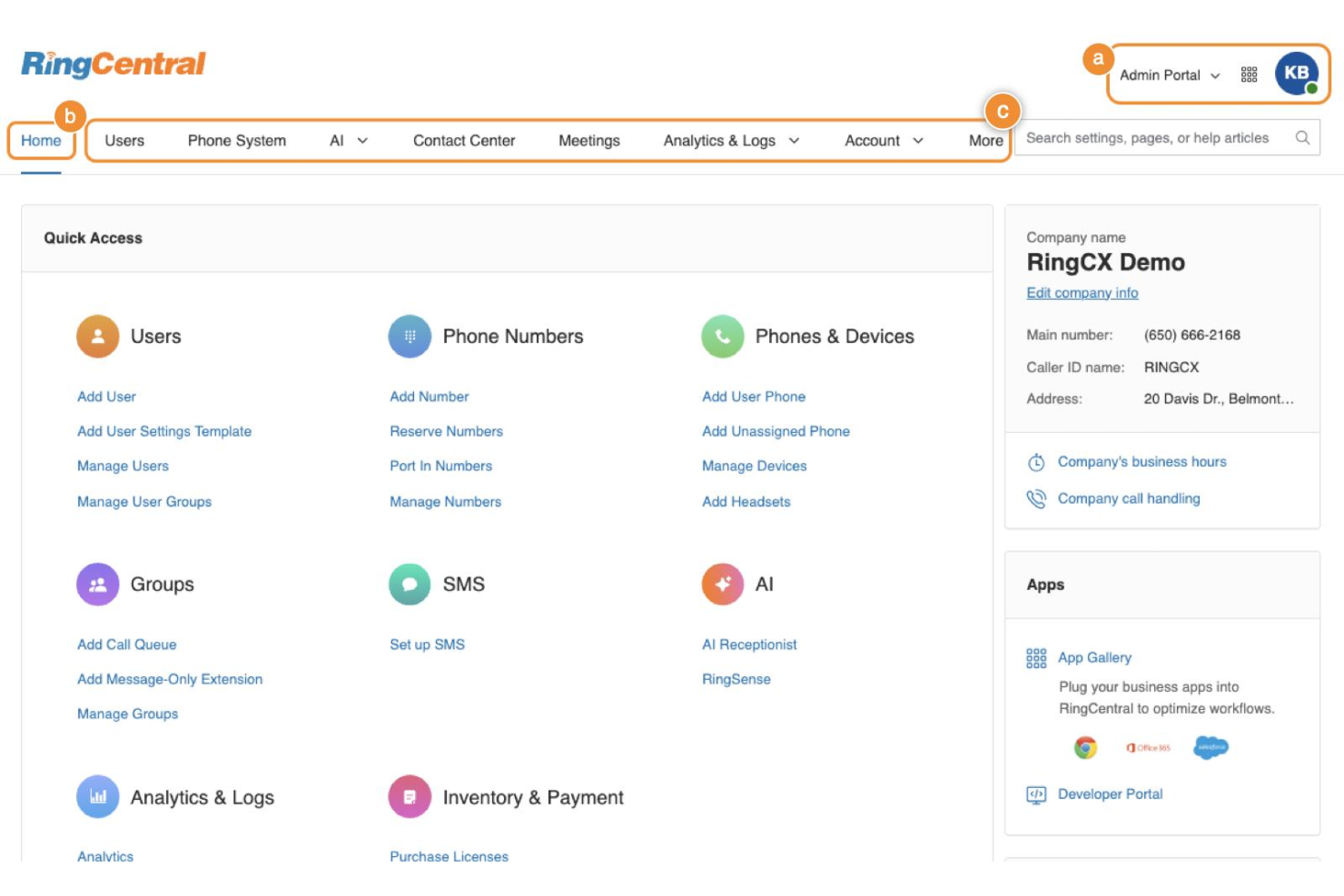 RingCentral screenshot - 10 Best Hosted VoIP in 2026