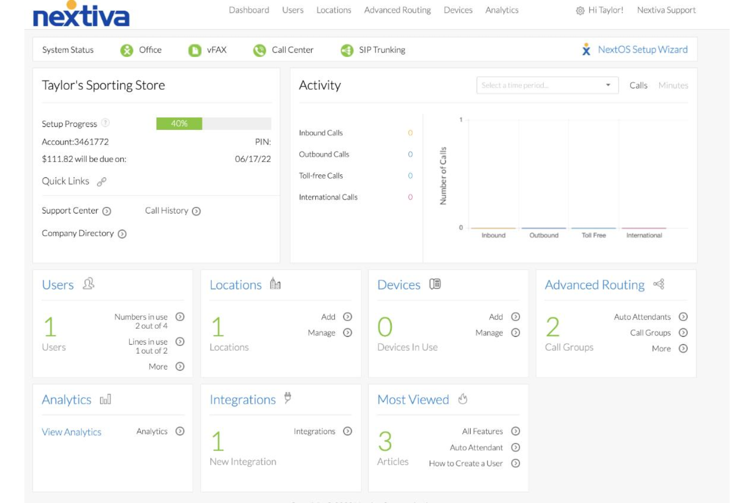 Nextiva screenshot - 10 Best Hosted VoIP in 2026