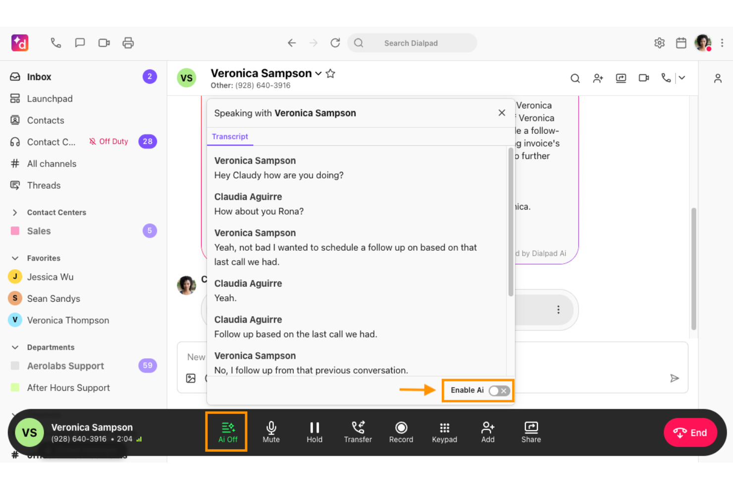 Dialpad screenshot - 10 Best Hosted VoIP in 2026
