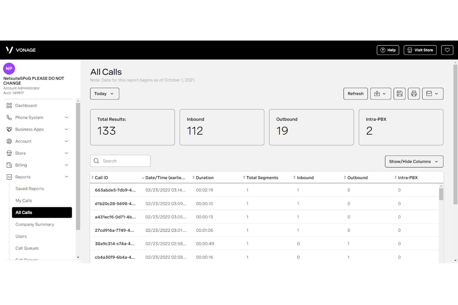 Vonage screenshot - 10 Best Hosted VoIP in 2026
