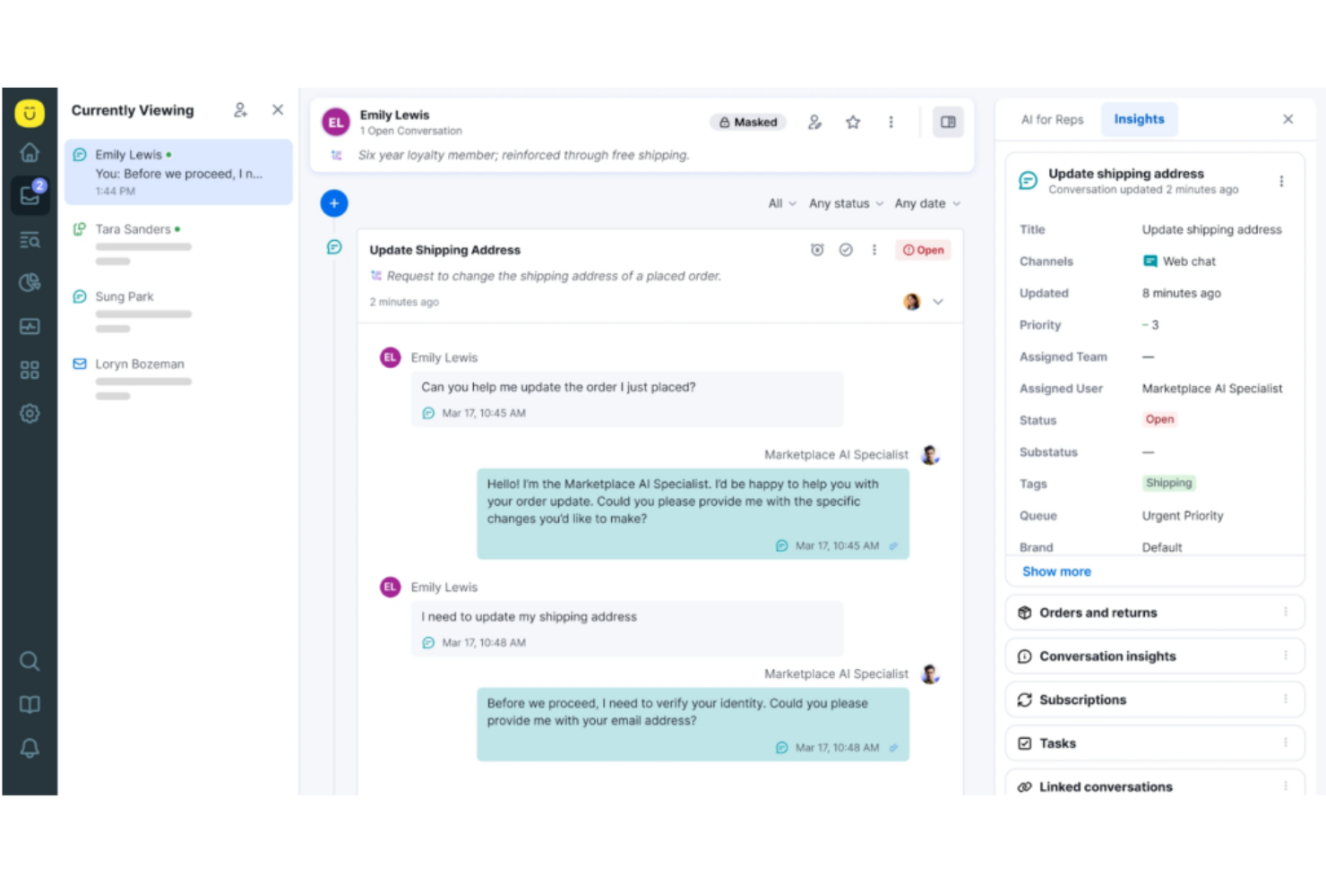 Kustomer centralizes customer conversations, insights, and actions.