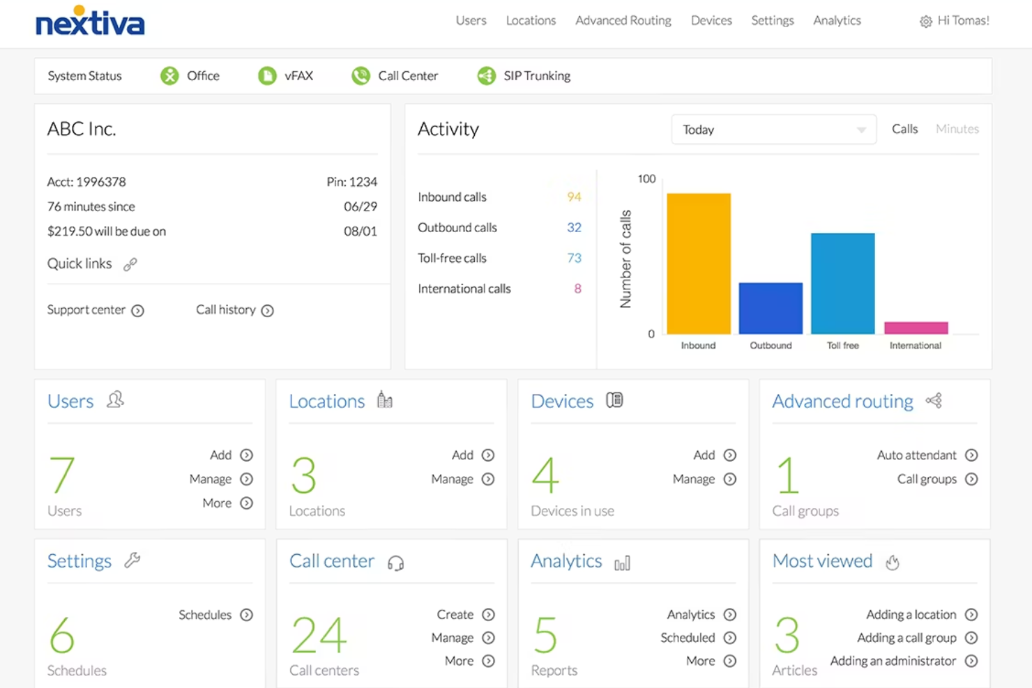 Nextiva unifies voice, chat, and video for simple team communication.