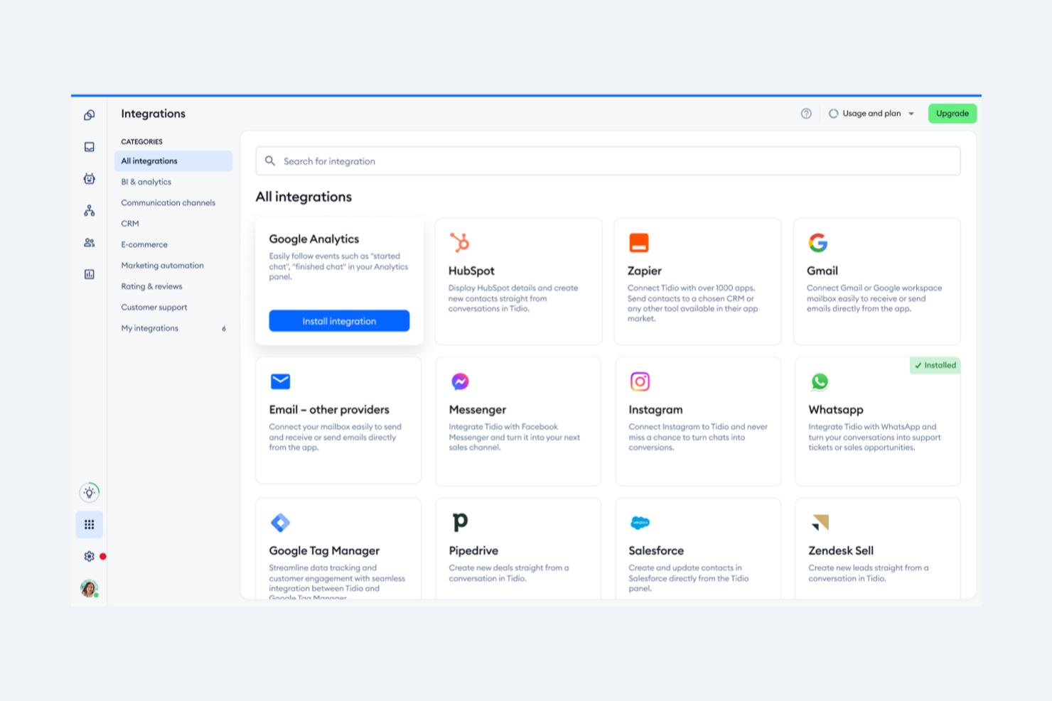 Tidio screenshot - 10 Best Intercom Alternatives Reviewed in 2026