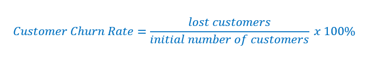 customer churn rate formula