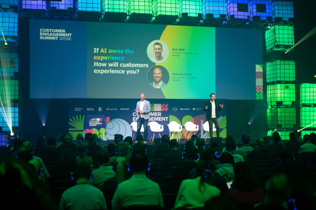 Engage Customer Summit keynote session with speakers on stage