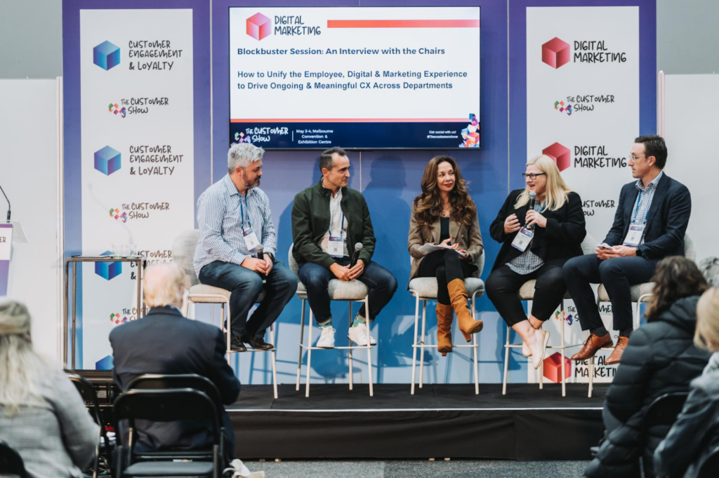 Sharing of insights at a panel discussion at The Customer Show