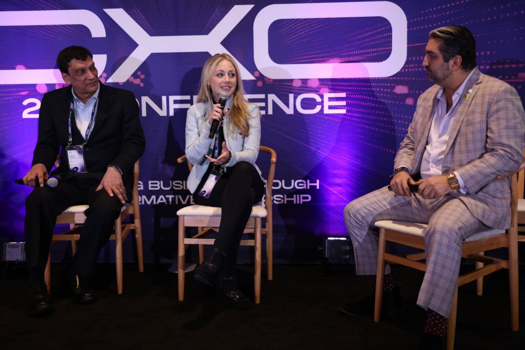 A panel discussion at the CXO 2.0 Conference
