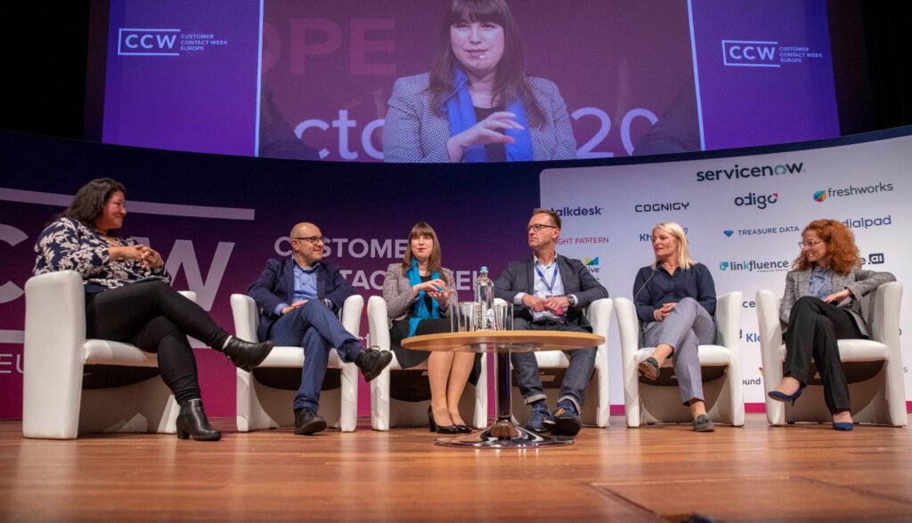Panel discussion at Customer Contact Week Europe with CX and contact center leaders