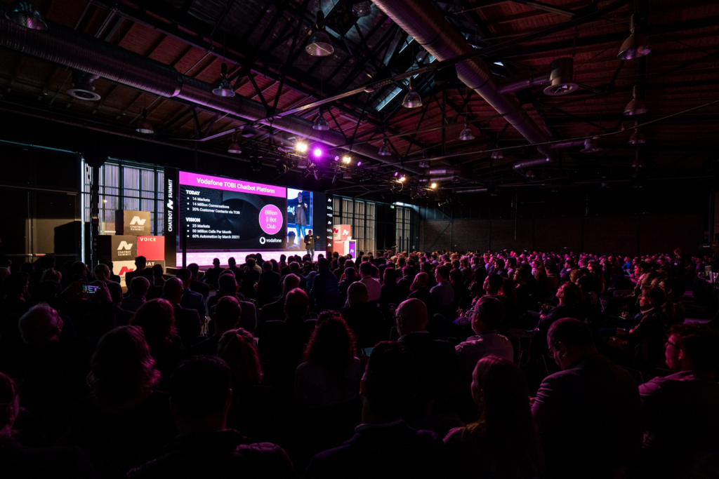 A presentation at the Chatbot Summit