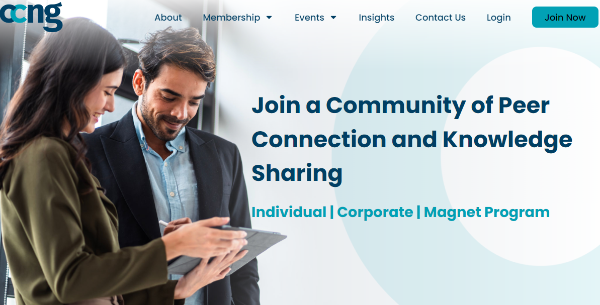 CCNG landing page