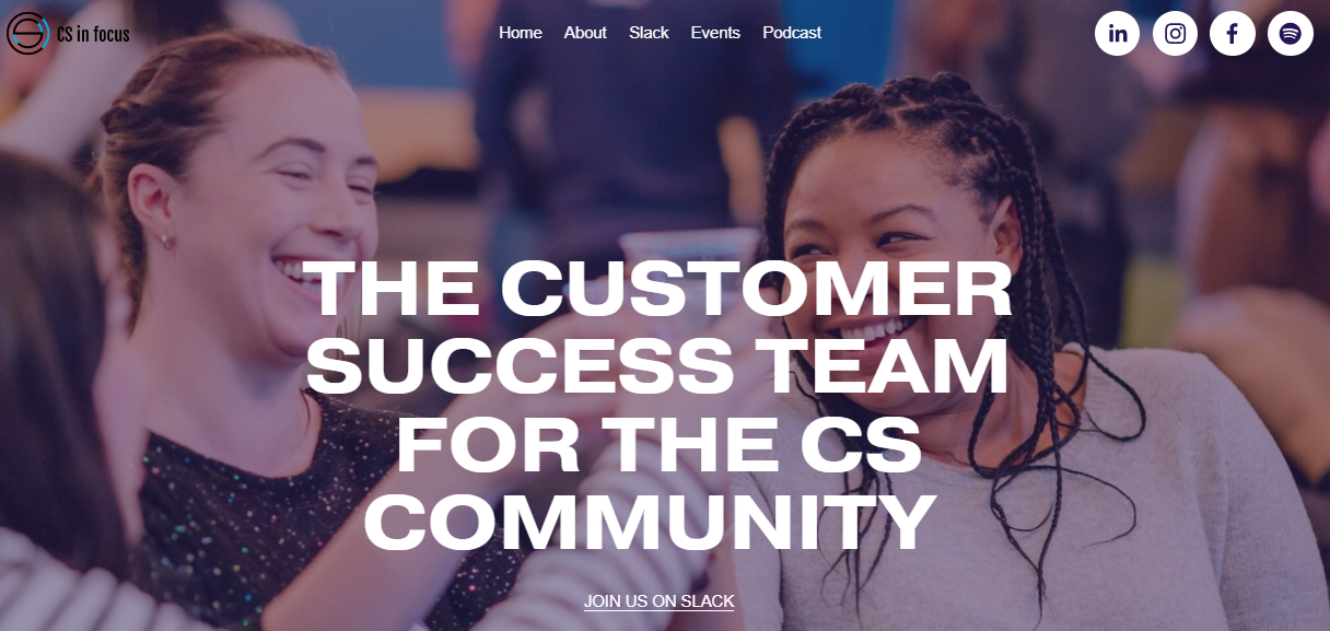 CS in Focus as a customer service community