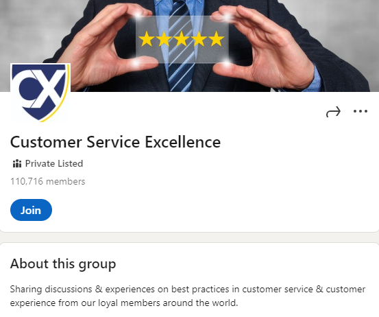 Customer Service Excellence screenshot