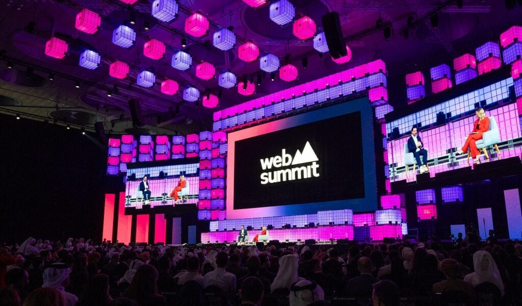 Main stage session at Web Summit
