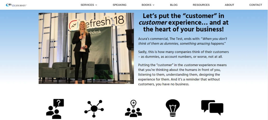 The CX Journey website