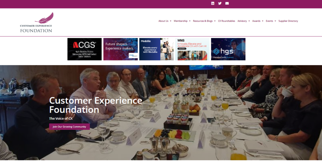 The CX Morning Brew website