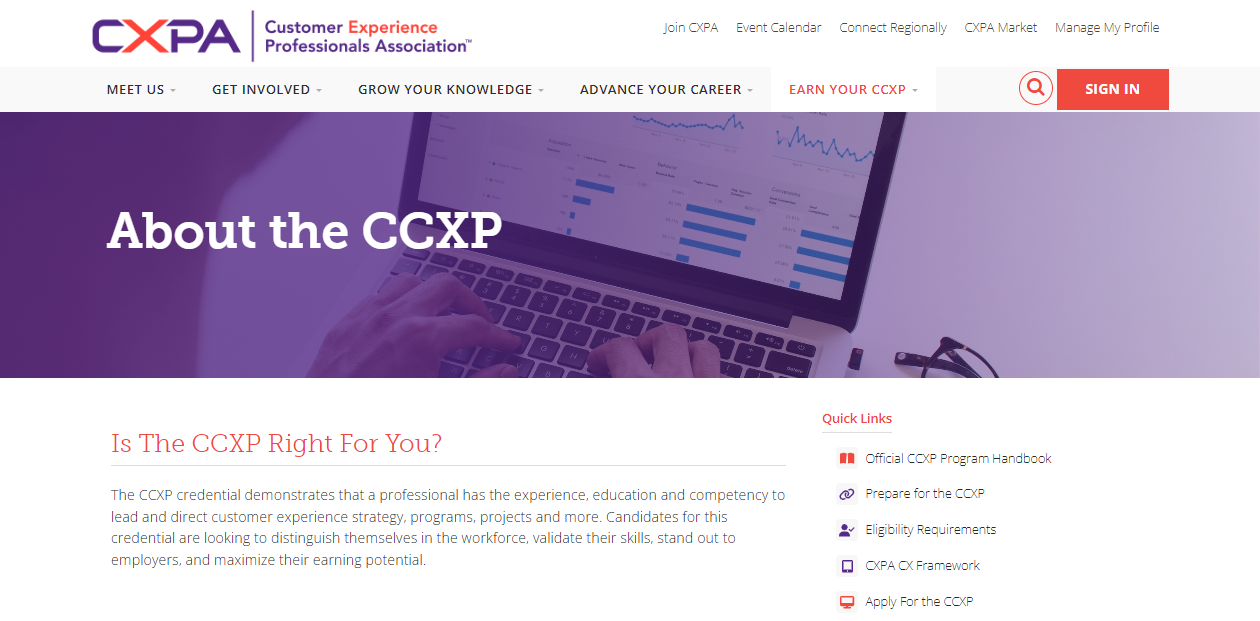 Certified Customer Experience Professional (CCXP), a CXO certification