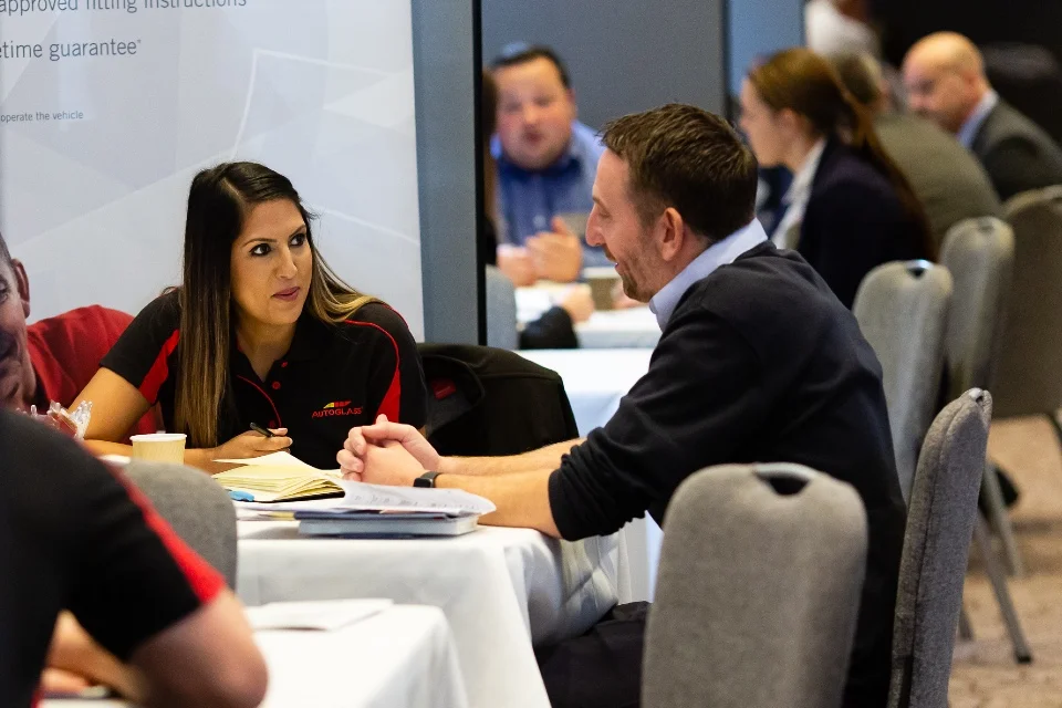 A one-on-one meeting at the CX Solutions Summit