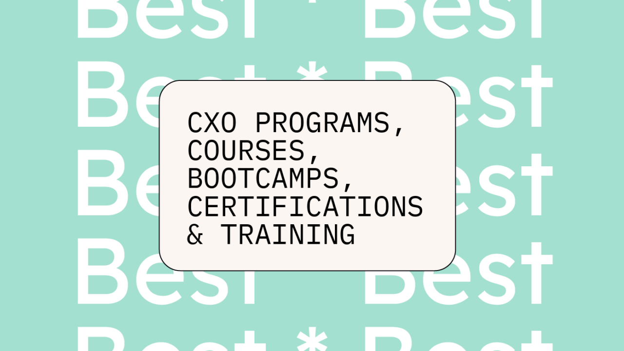 Cxo programs courses bootcamps certifications training generic best of 73158