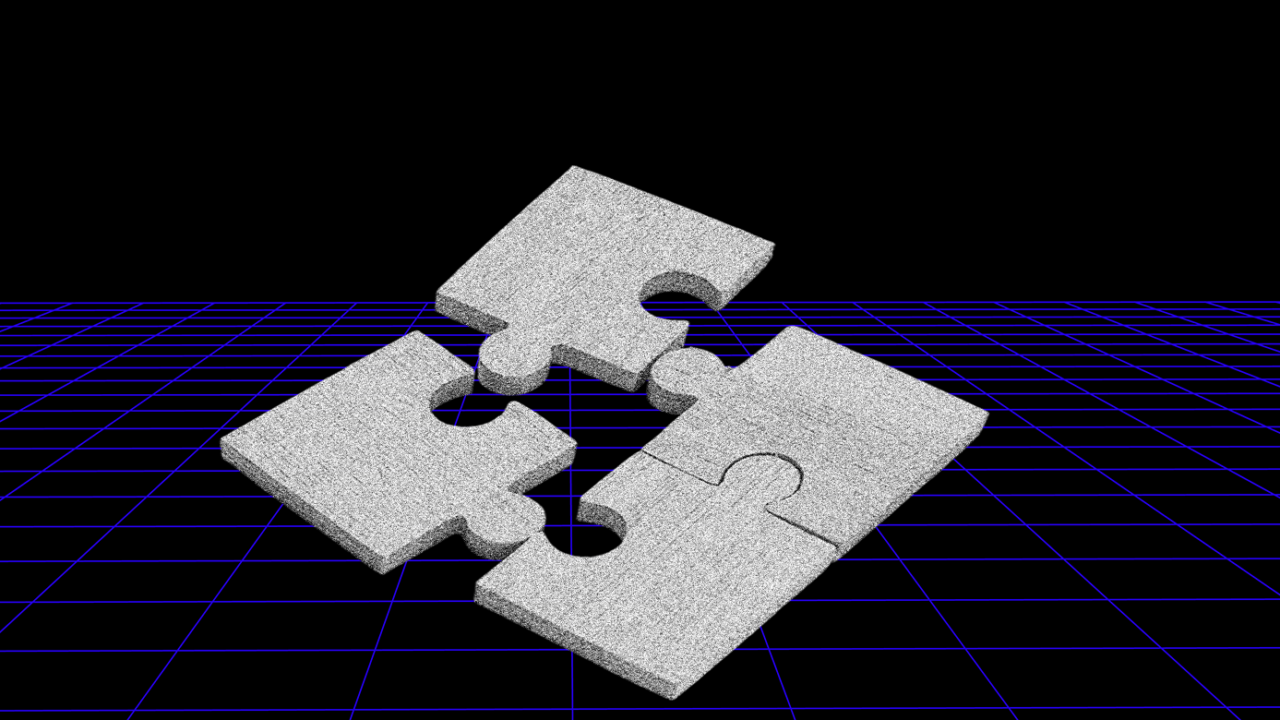 puzzles pieces fitting together on black background for customer engagement examples
