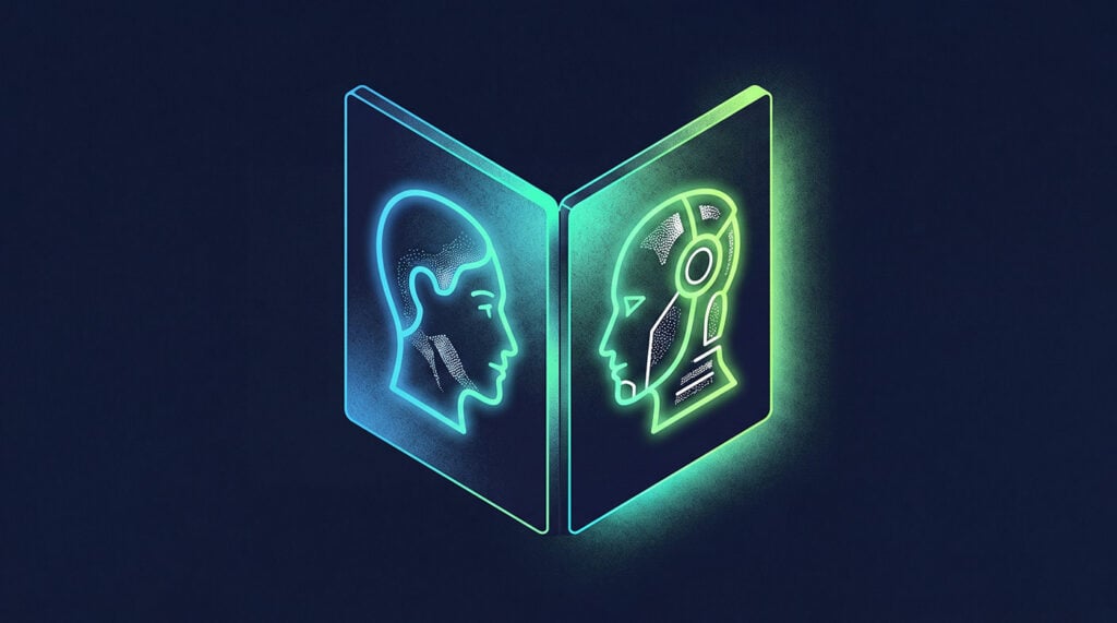 The split between AI work and human work in CX